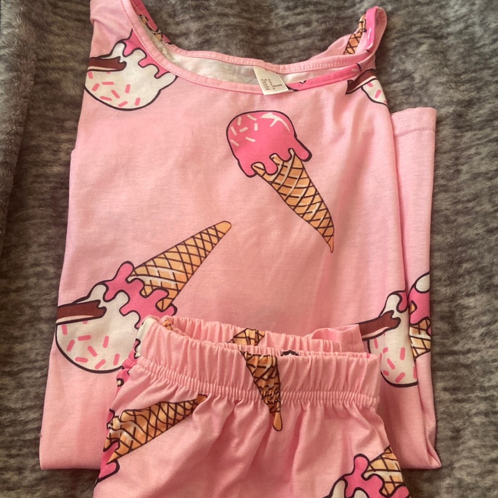 WOMENS ICE CREAM CONE PAJAMAS